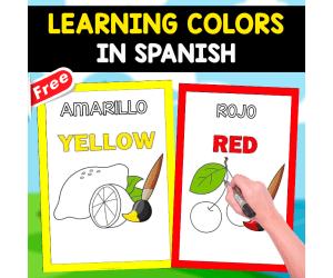 LEARNING SPANISH AND ENGLISH COLORS | FREE ACTIVITY