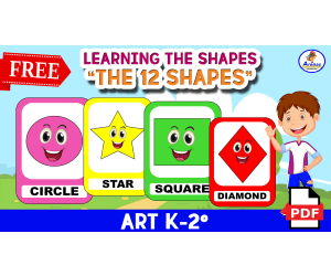 LEARNING THE SHAPES - 12 FLASHCARDS
