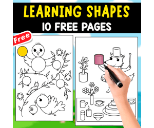 LEARNING THE SHAPES | COLORING FREE PAGES