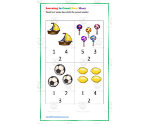 Learning to Count How Many Worksheets
