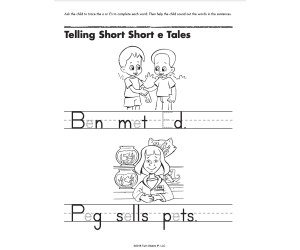 Learning Vowel Sounds Printable Workbook