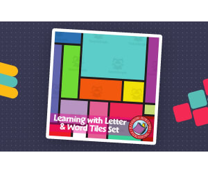 Learning with Letter & Word Tiles Set - Bundle