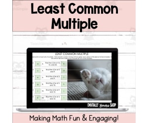 Least Common Multiple - LCM - Self-Checking Digital Activity