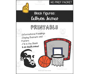 Lebron James No Prep Packet | Black History Printable