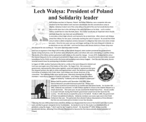 Lech Wałęsa: President of Poland Biography | Comprehension Questions