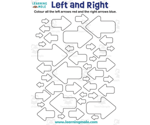 Left and Right Directions Activity