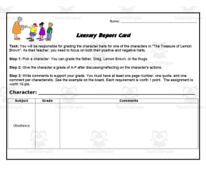 Lemon Brown Story Activity Pack