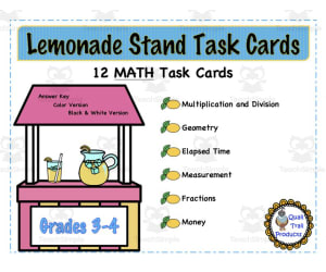 Lemonade Math Task Cards