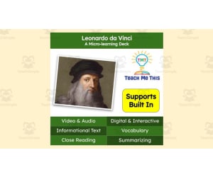 Leonardo da Vinci | Reading Comprehension Deck | Interactive Lesson