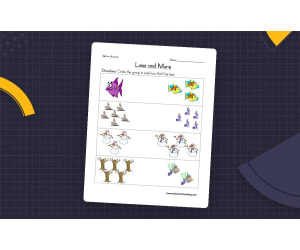 Less and More Worksheet