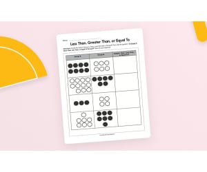 Less Than, Greater Than, or Equal To Worksheet
