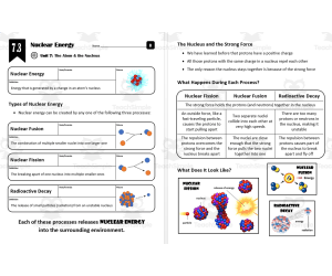 Lesson 7.3 - Nuclear Energy