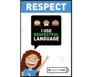 Let's Chat Conversation Cards | "I Use Respectful Language"