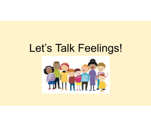Let's Talk Feelings SEL Presentation