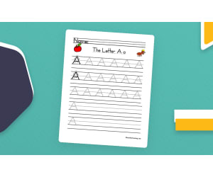 Letter A Handwriting Practice Worksheet