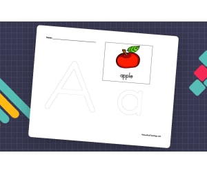 Letter A Tracing Worksheet