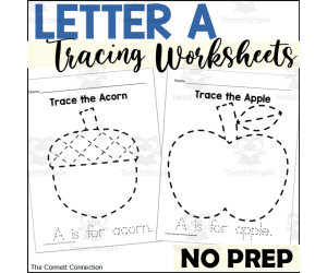 Letter A Tracing Worksheets