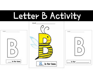 Letter B Activity