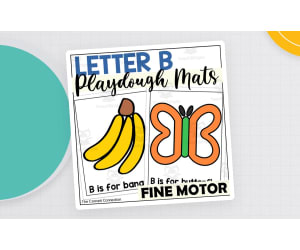 Letter B Playdough Mats