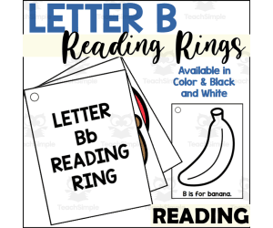 Letter B Reading Rings