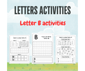 letter b writing practice for preschoolers -letter b handwriting sheet