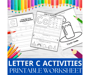 Letter C Activity Worksheet | Alphabet Recognition & Practice Pack