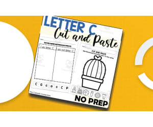 Letter C Cut and Paste Worksheets