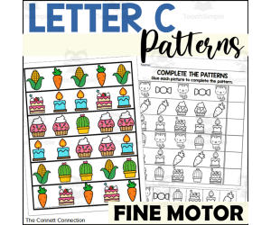 Letter C Patterning Activities