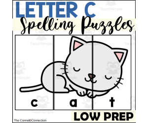 Letter C Spelling Puzzles