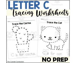 Letter C Tracing Worksheets