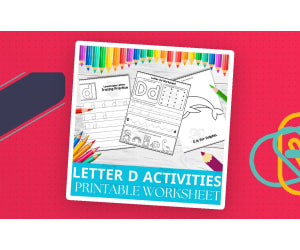 Letter D Activity Worksheet | Alphabet Recognition & Practice Pack