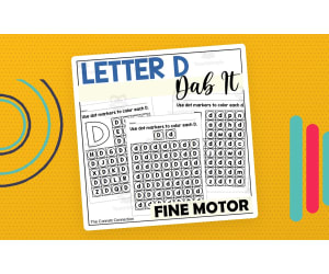 Letter D Dab It Worksheets