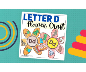 Letter D Flower Craft