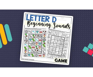 Letter D Games for Beginning Sounds