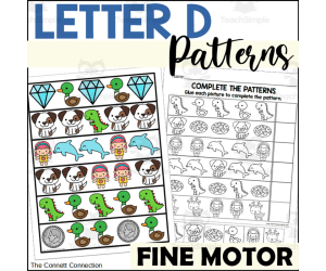 Letter D Pattern Pages