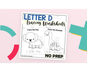 Letter D Tracing Worksheets
