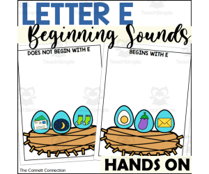 Letter E Beginning Sound Sort