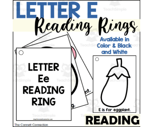 Letter E Reading Rings