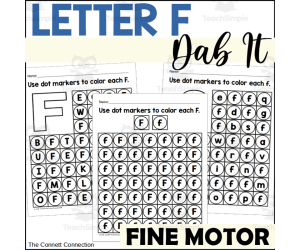 Letter F Dab It Worksheets