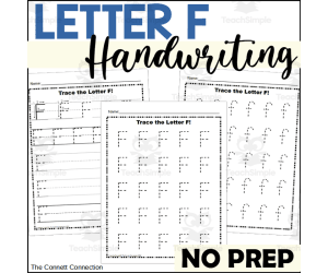 Letter F Handwriting Worksheets