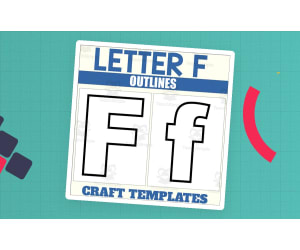 Letter F Outlines for Alphabet Crafts