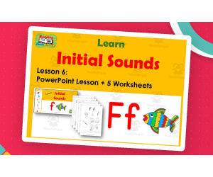 Letter F: PowerPoint and Worksheets: Lesson 6