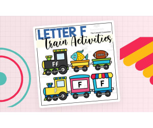 Letter F Trains Worksheets and Centers