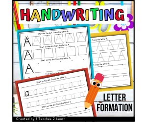 Letter Formation and Handwriting Practice Pack – Inspired by HWT Tech.