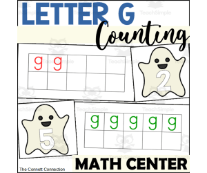 Letter G Counting to 10 Centers
