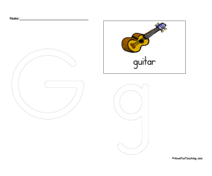 Letter G Tracing Worksheet