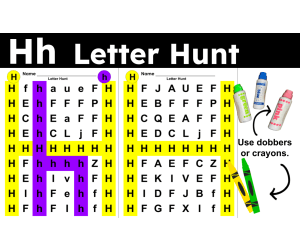 Letter H Activities