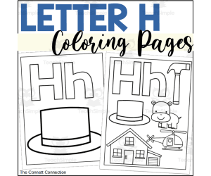 Letter H Coloring Sheets