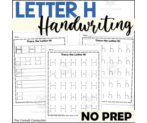 Letter H Handwriting Worksheets