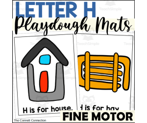 Letter H Playdough Mats